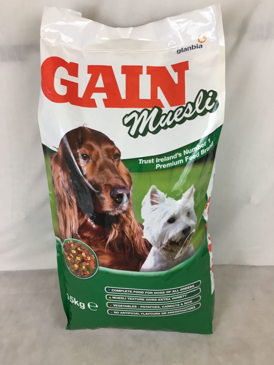 gain muesli dog food