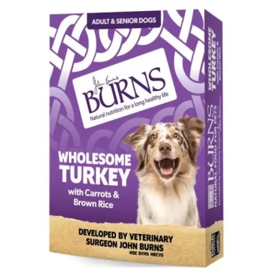Burns Wet Food Wholesome Turkey with Carrots & Brown Rice 395G