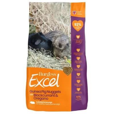 Excel Guinea Pig Nuggets – Blackcurrant & Oregano 1.5kg