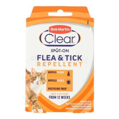 BOB MARTIN Clear Spot-On for Cats, 12 Week Treatment