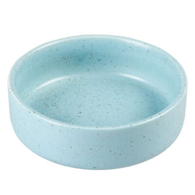 Feeding Bowl Stone Speckle Turquoise