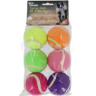 Playtime Tennis Balls - Dog Toy - 6 Pack