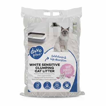 Duvo Cat Litter White Sensitive Baby Powder