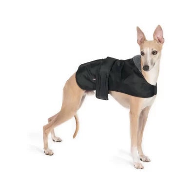 Ancol Hound Dog Coats Whippet Greyhound Black XXL