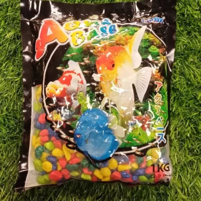 Aqua Base Neon Mix Rainbow Aquarium Gravel 1kg