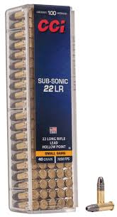 CCI Sub-Sonic .22 LR (100)