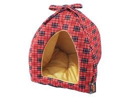 Republic Of Pet Boston Red Cross Check Cat Igloo Red 14″ / 35cm