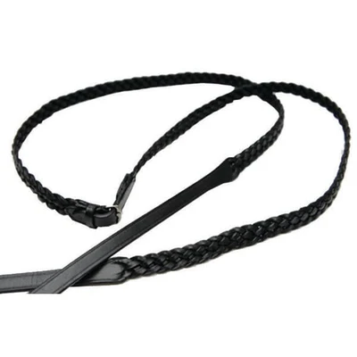Celtic Equine Laced Reins Black Pony
