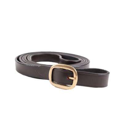 Celtic Equine Leather Lead Brown Long
